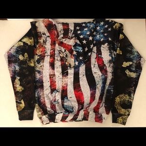 American flag hoodie 3x